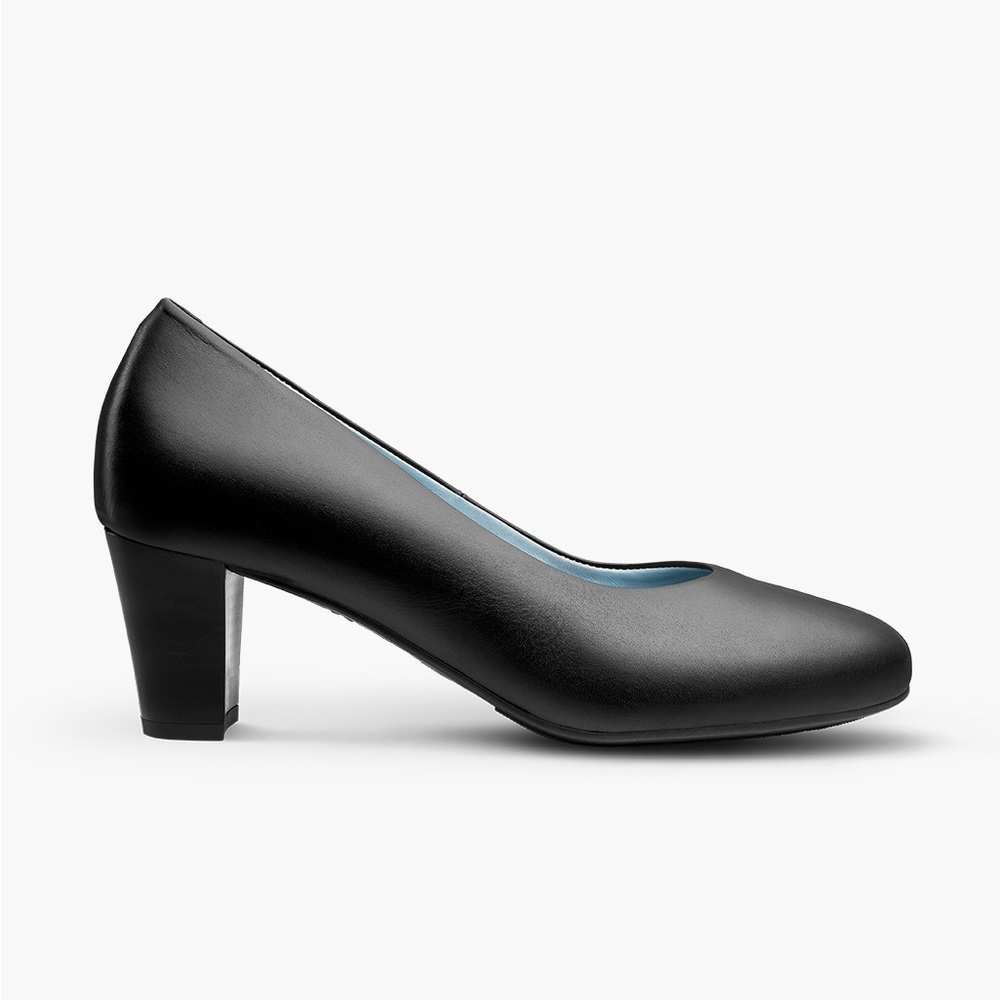 Skypro Anesia Machado II Flight Attendant Cabin Crew Slip On Leather Pumps Heels